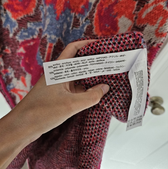 Zara Pink Jacquard Knit Tunic Sweater Dress NWT Size Small - Picture 12 of 16